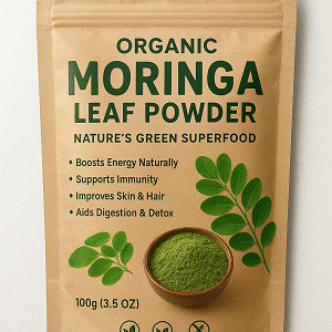 100% Moringa Leaf Powder – Nature’s Green Superfood